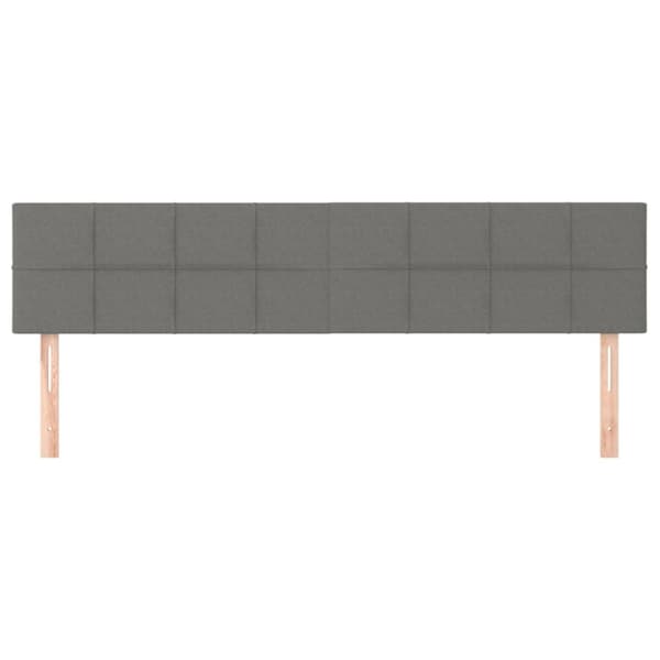 vidaXL sengegavle 2 stk. 90x5x78/88 cm stof mørkegrå