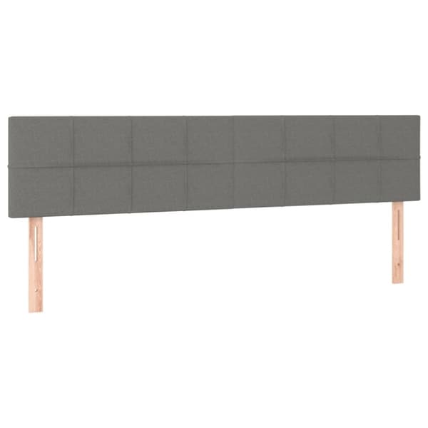 vidaXL sengegavle 2 stk. 90x5x78/88 cm stof mørkegrå
