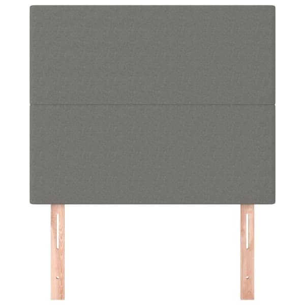 vidaXL sengegavle 2 stk. 80x5x78/88 cm stof mørkegrå