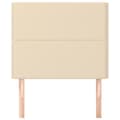 Miniatyrbillede 3 af 8: vidaXL sengegavle 2 stk. 80x5x78/88 cm stof cremefarvet