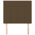 Miniatyrbillede 3 af 8: vidaXL sengegavle 2 stk. 80x5x78/88 cm stof mørkebrun