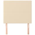 Miniatyrbillede 3 af 8: vidaXL sengegavle 2 stk. 80x5x78/88 cm stof cremefarvet