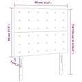 Miniatyrbillede 8 af 8: vidaXL sengegavle 2 stk. 80x5x78/88 cm fløjl lyserød