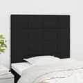 Miniatyrbillede 1 af 8: vidaXL sengegavle 2 stk. 80x5x78/88 cm stof sort