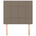 Miniatyrbillede 3 af 8: vidaXL sengegavle 2 stk. 80x5x78/88 cm stof gråbrun