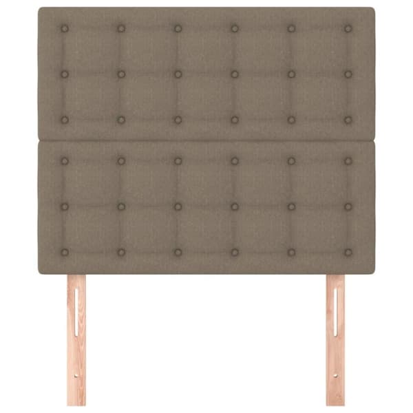 vidaXL sengegavle 2 stk. 80x5x78/88 cm stof gråbrun