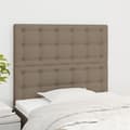 Miniatyrbillede 2 af 8: vidaXL sengegavle 2 stk. 80x5x78/88 cm stof gråbrun
