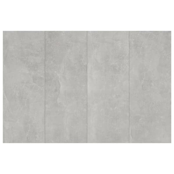 vidaXL sengegærde 120x1,5x80 cm konstrueret træ betongrå