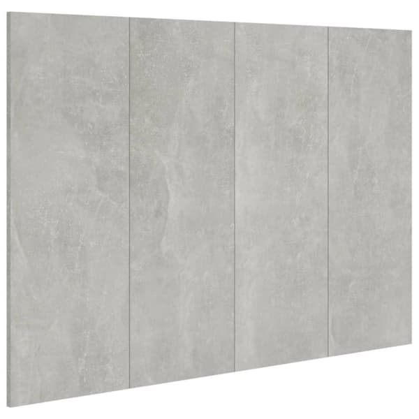 vidaXL sengegærde 120x1,5x80 cm konstrueret træ betongrå