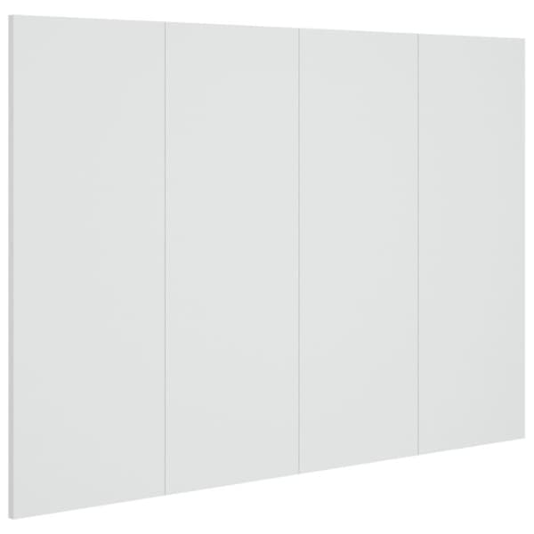 vidaXL Sängynpääty valkoinen 120x1,5x80 cm tekninen puu
