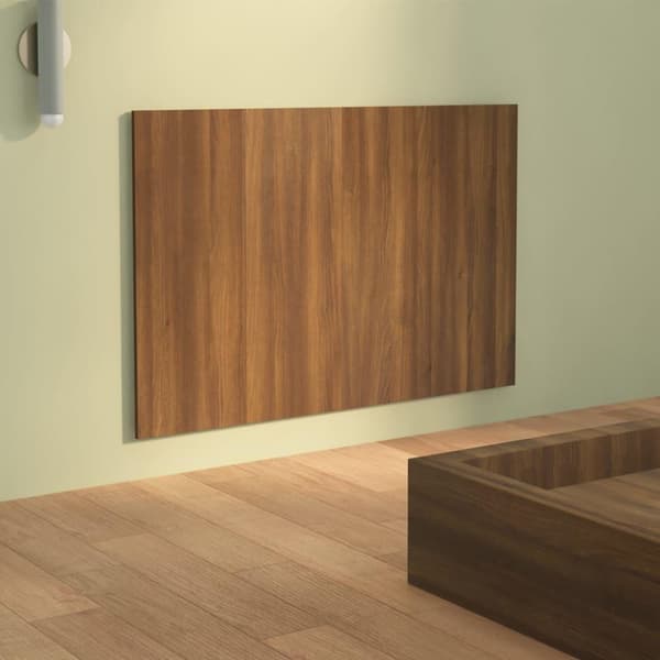 vidaXL Sängynpääty ruskea tammi 120x1,5x80 cm tekninen puu
