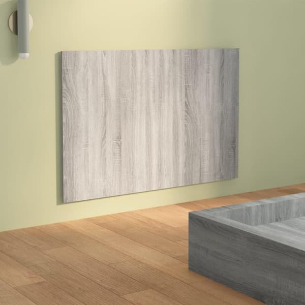 vidaXL Sängynpääty harmaa Sonoma 120x1,5x80 cm tekninen puu