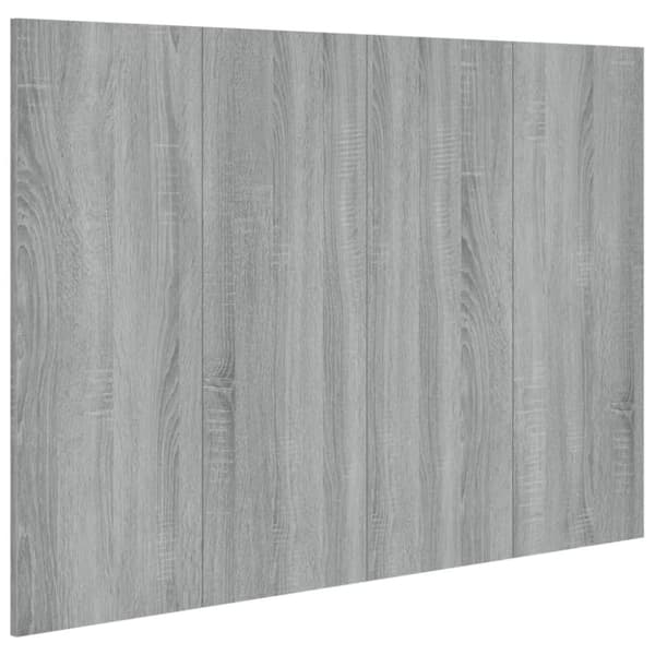 vidaXL Sängynpääty harmaa Sonoma 120x1,5x80 cm tekninen puu