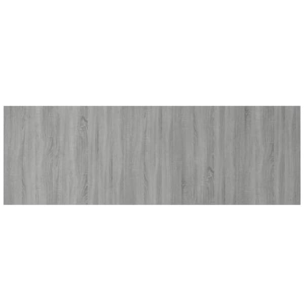 vidaXL Sängynpääty seinälle harmaa Sonoma 240x1,5x80 cm tekninen puu