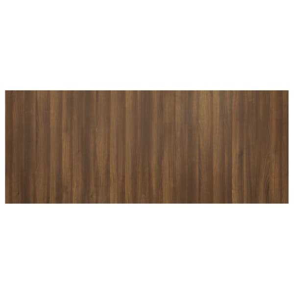 vidaXL Sängynpääty ruskea tammi 200x1,5x80 cm tekninen puu