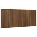 Pikkukuva 1 / 8: vidaXL Sängynpääty ruskea tammi 200x1,5x80 cm tekninen puu