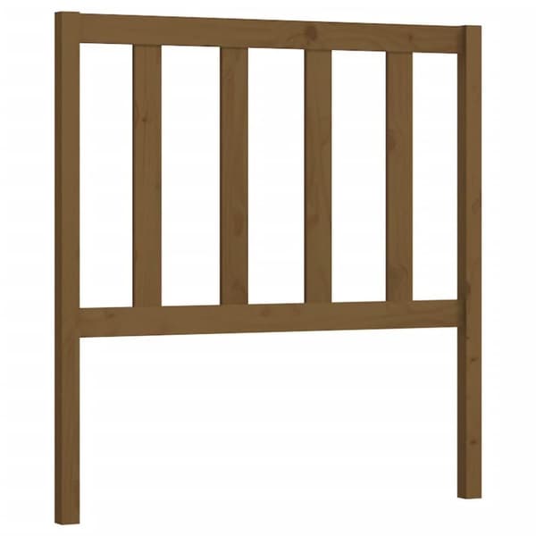 vidaXL Sängynpääty hunajanruskea 96x4x100 cm täysi mänty