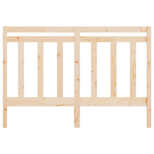 vidaXL sengegærde 126x4x100 cm massivt fyrretræ
