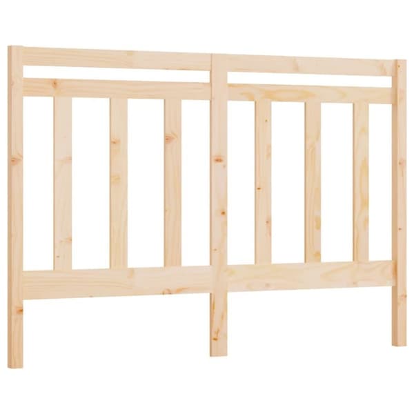 vidaXL sengegærde 126x4x100 cm massivt fyrretræ