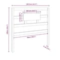 Pikkukuva 7 / 7: vidaXL Sängynpääty hunajanruskea 105,5x4x100 cm täysi mänty