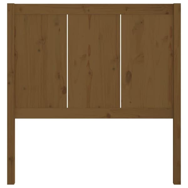 vidaXL Sängynpääty hunajanruskea 105,5x4x100 cm täysi mänty
