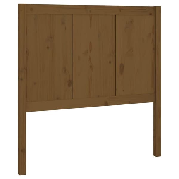 vidaXL Sängynpääty hunajanruskea 105,5x4x100 cm täysi mänty