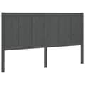 Pikkukuva 1 / 7: vidaXL Sängynpääty harmaa 125,5x4x100 cm täysi mänty
