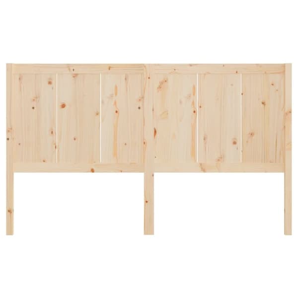 vidaXL sengegærde 205,5x4x100 cm massivt fyrretræ