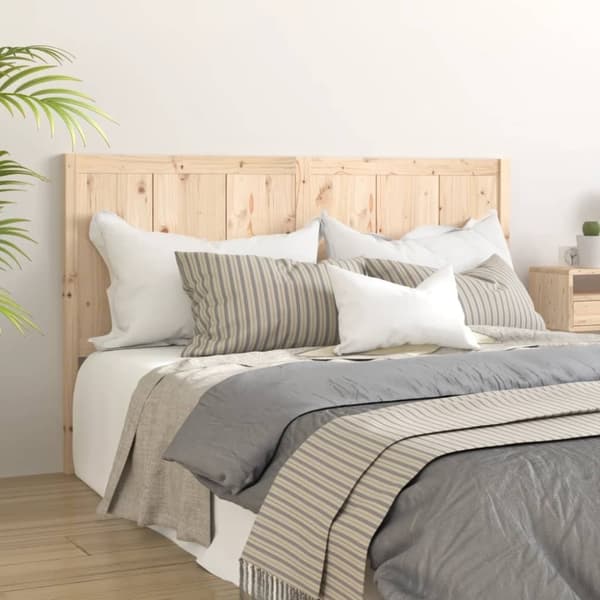 vidaXL sengegærde 205,5x4x100 cm massivt fyrretræ