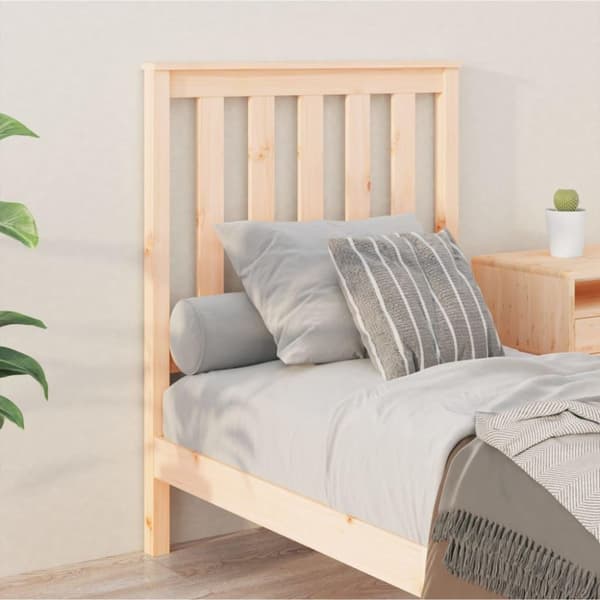 vidaXL sengegærde 81x6x101 cm massivt fyrretræ