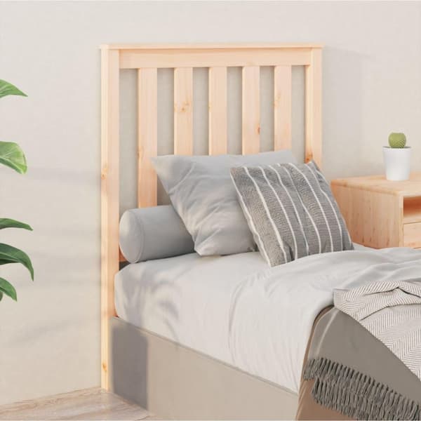 vidaXL sengegærde 81x6x101 cm massivt fyrretræ