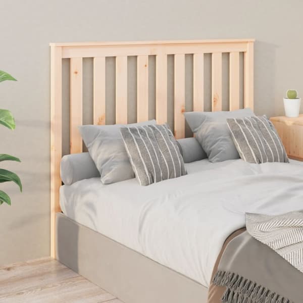 vidaXL sengegærde 126x6x101 cm massivt fyrretræ