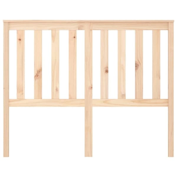 vidaXL sengegærde 126x6x101 cm massivt fyrretræ