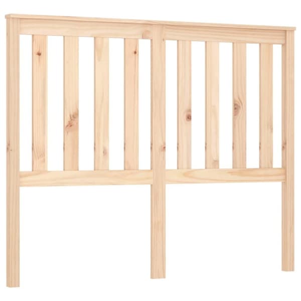 vidaXL sengegærde 126x6x101 cm massivt fyrretræ