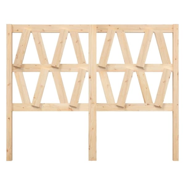 vidaXL sengegærde 146x4x100 cm massivt fyrretræ