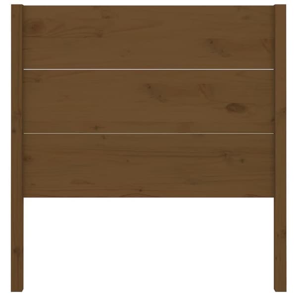 vidaXL Sängynpääty hunajanruskea 106x4x100 cm täysi mänty