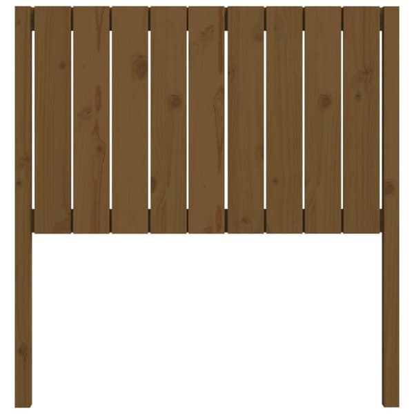 vidaXL Sängynpääty hunajanruskea 95,5x4x100 cm täysi mänty