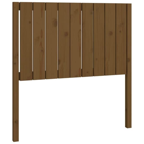 vidaXL Sängynpääty hunajanruskea 95,5x4x100 cm täysi mänty