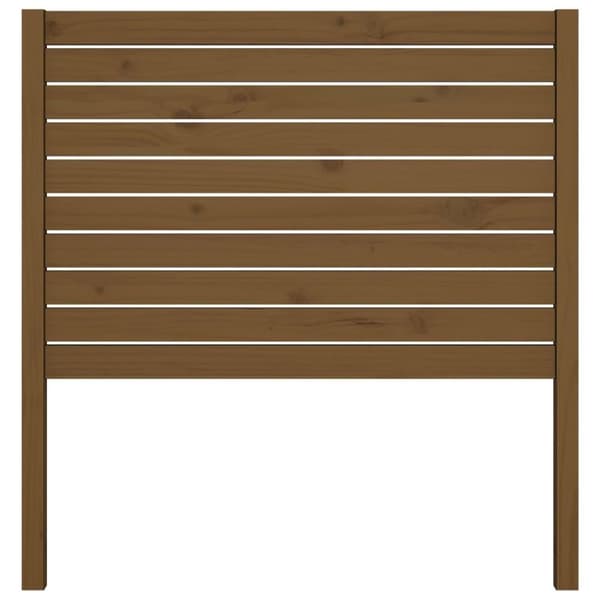 vidaXL Sängynpääty hunajanruskea 96x4x100 cm täysi mänty