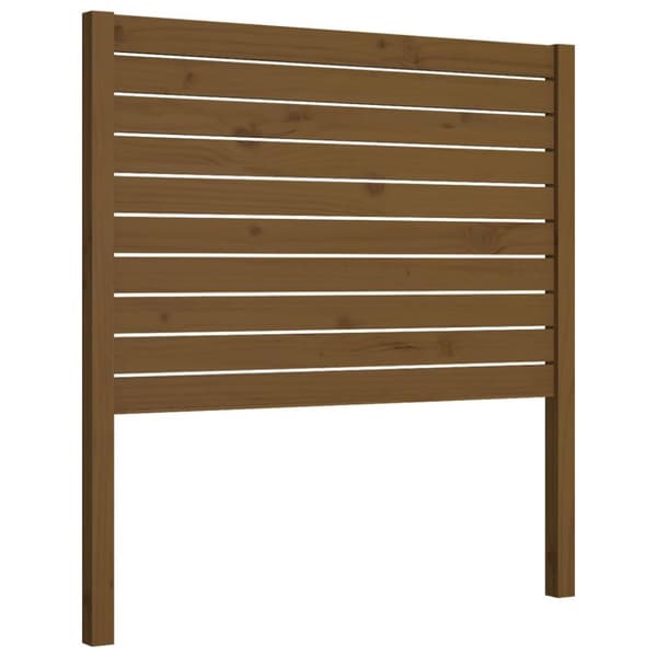 vidaXL Sängynpääty hunajanruskea 96x4x100 cm täysi mänty