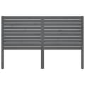 Pikkukuva 2 / 6: vidaXL Sängynpääty harmaa 126x4x100 cm täysi mänty