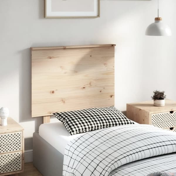 vidaXL Sängynpääty 79x6x82,5 cm täysi mänty