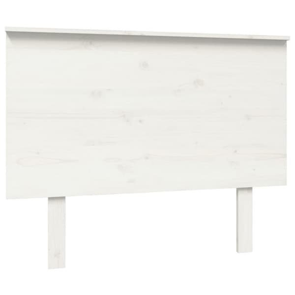 vidaXL Sängynpääty valkoinen 104x6x82,5 cm täysi mänty