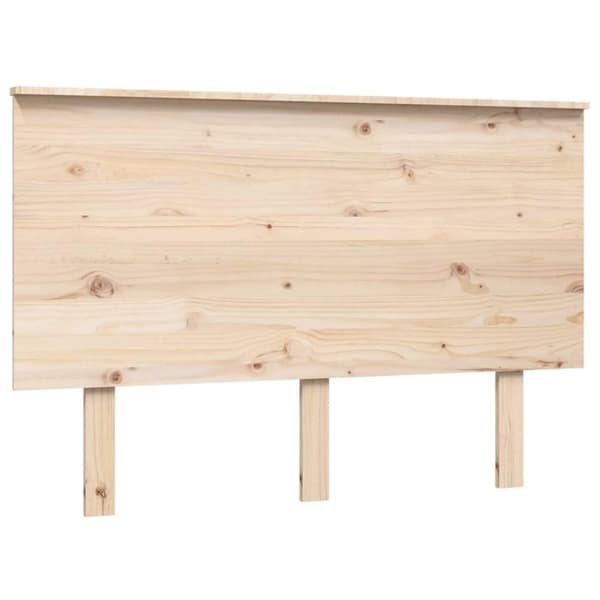 vidaXL Sängynpääty 124x6x82,5 cm täysi mänty