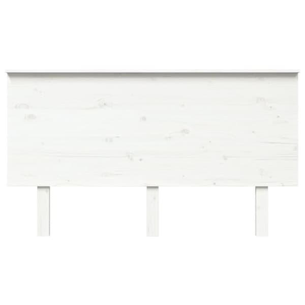 vidaXL sengegærde 144x6x82,5 cm massivt fyrretræ hvid