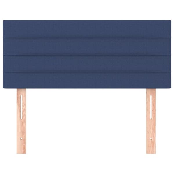 vidaXL sengegavl 90x5x78/88 cm stof blå