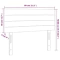 Miniatyrbillede 8 af 9: vidaXL sengegavl 80x5x78/88 cm stof sort