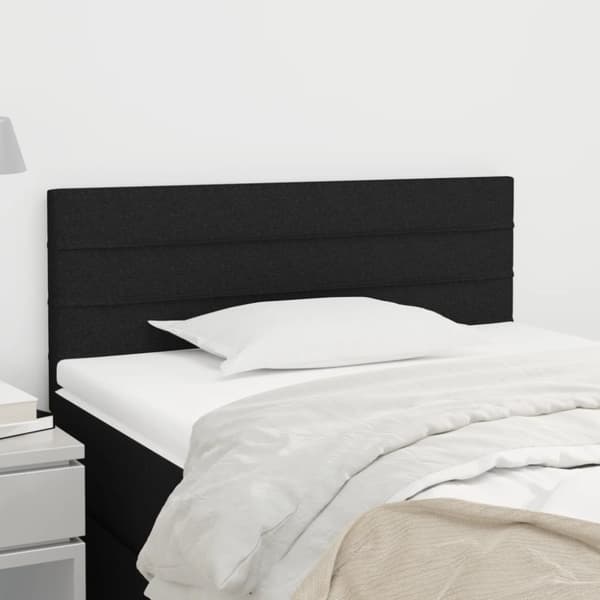 vidaXL sengegavl 80x5x78/88 cm stof sort