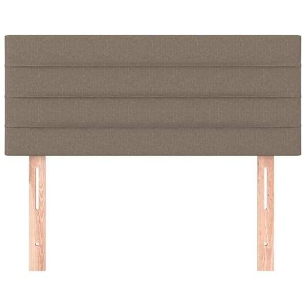 vidaXL sengegavl 80x5x78/88 cm stof gråbrun