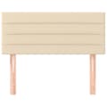 Miniatyrbillede 3 af 9: vidaXL sengegavl 90x5x78/88 cm stof cremefarvet